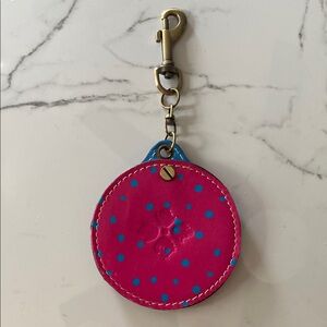 Patricia Nash Leather Polka Dot KeyChain Mirror